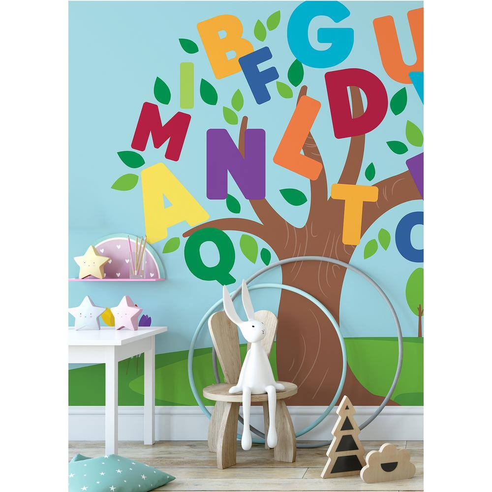RoomMates Removable Letters and Alphabet Tree Peel and Stick Wall Mural
