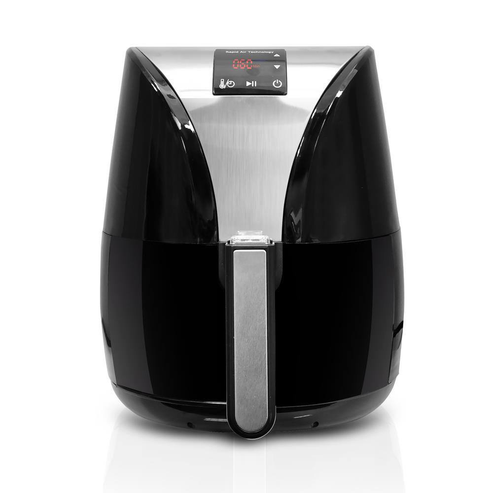NutriChef 4 Qt. Oven Air Fryer Convection Cooker, Healthy Kitchen Countertop Cooking with Digital Controls