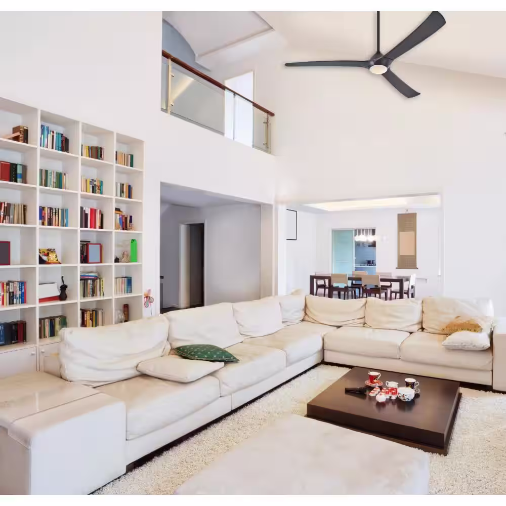 Westinghouse Techno II 72 in. LED Black DC Motor Ceiling Fan