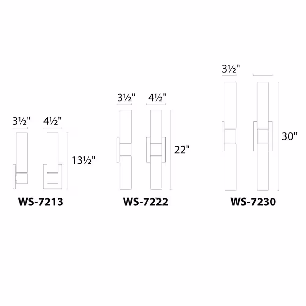 WAC Lighting Elementum 13.5 in. 3000K Chrome LED Vanity Light Bar and Wall Sconce