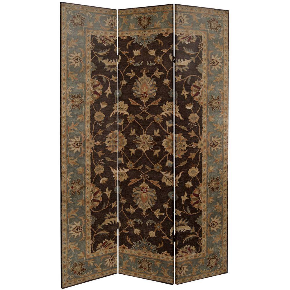 Oriental Furniture 6 ft. Persian Rug Printed 3-Panel Room Divider