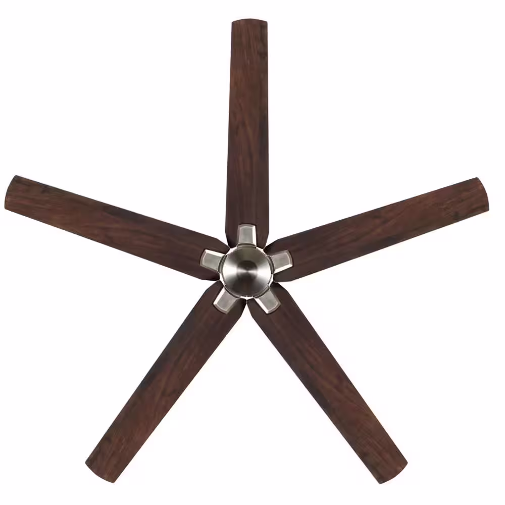 Hampton Bay Bellmore 56 in. Indoor Brushed Nickel Ceiling Fan with DC Motor and Remote Control Included