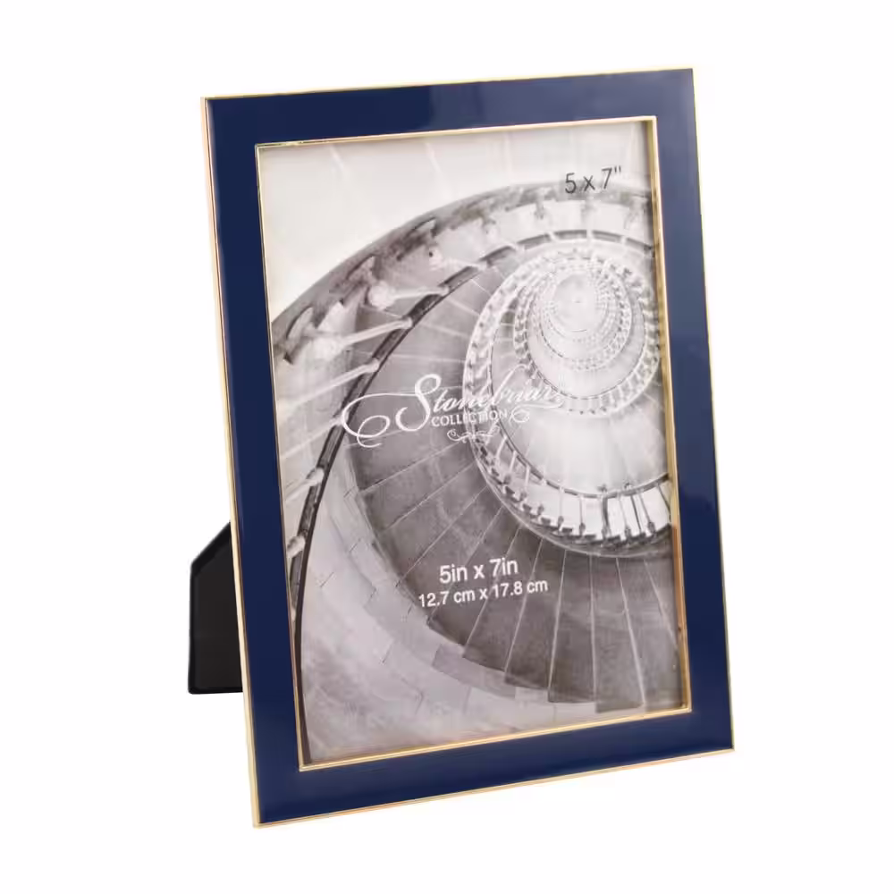 Stonebriar Collection 5 in. x 7 in. Blue Depths Picture Frame