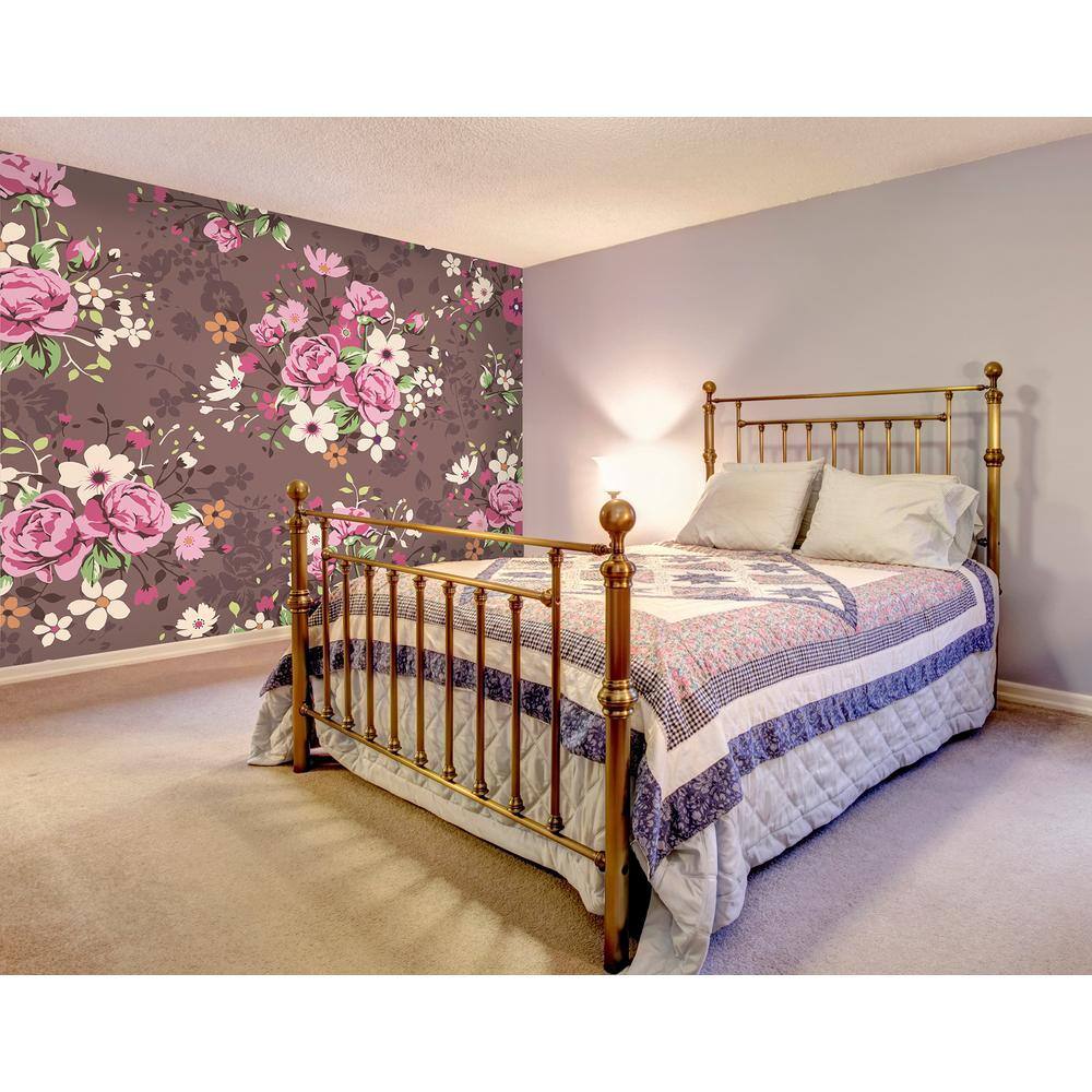 OhPopsi Illustration of Rose Bouquets Wall Mural