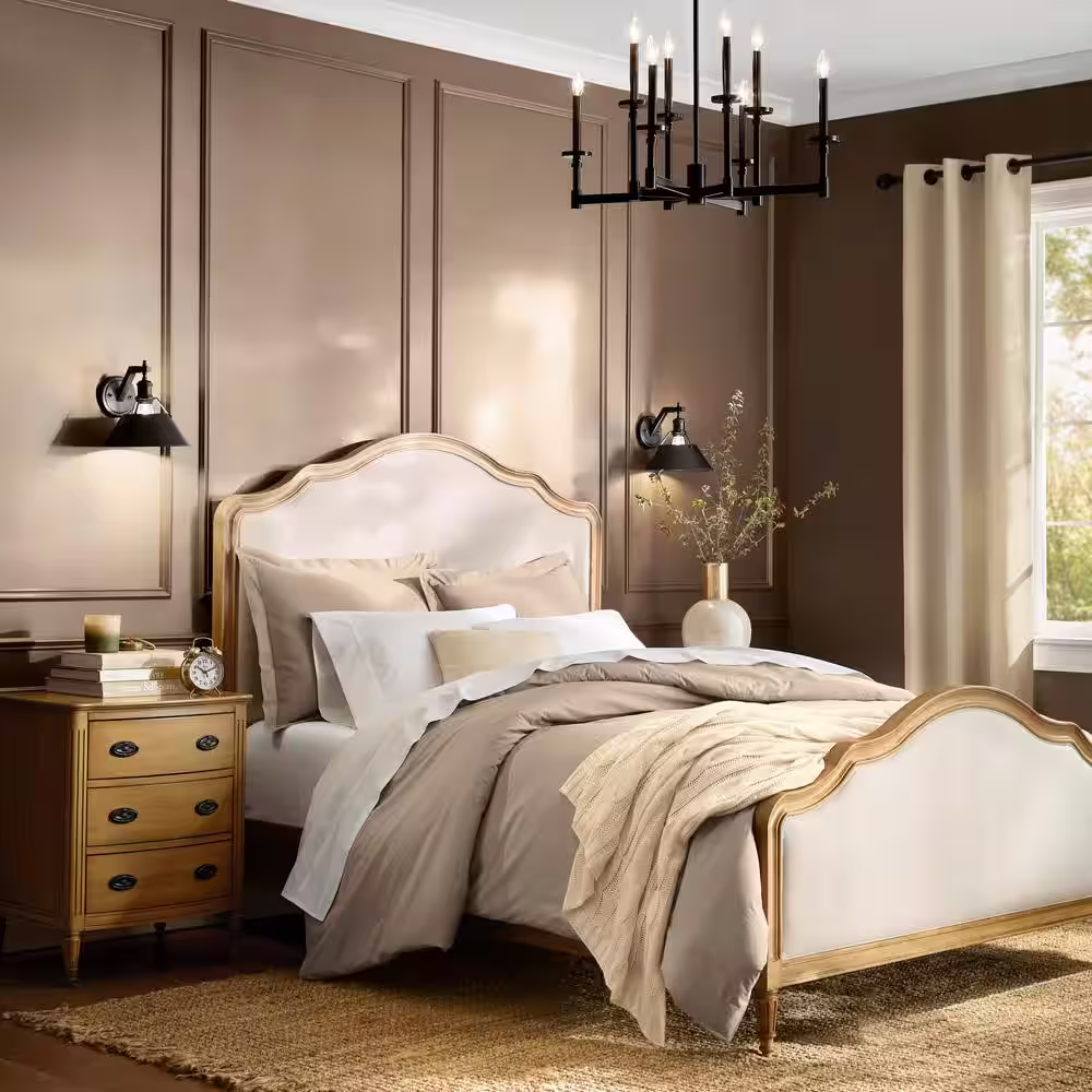 Golden Lighting Orwell 4.875 in. 1-Light Matte Black Sconce