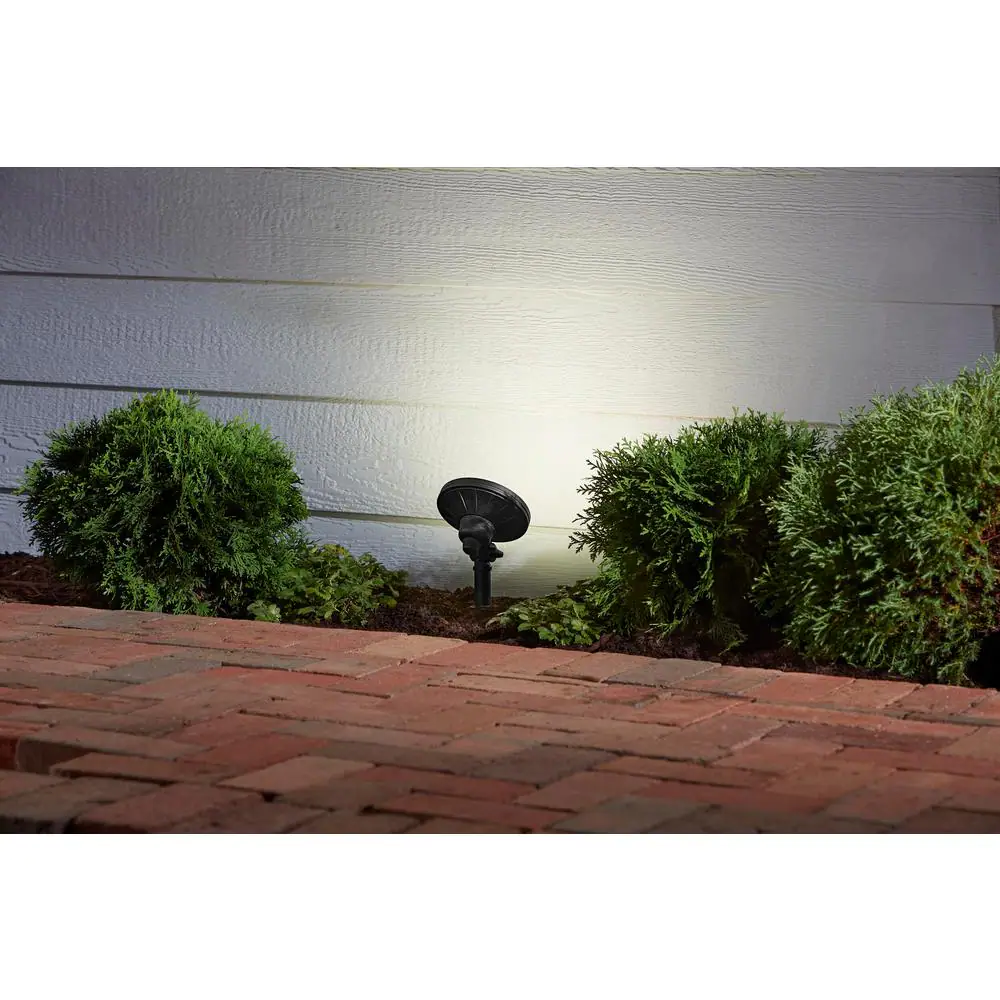 Hampton Bay 50-Watt Equivalent Black Adjustable Light Color Integrated LED Outdoor Landscape Flood Light
