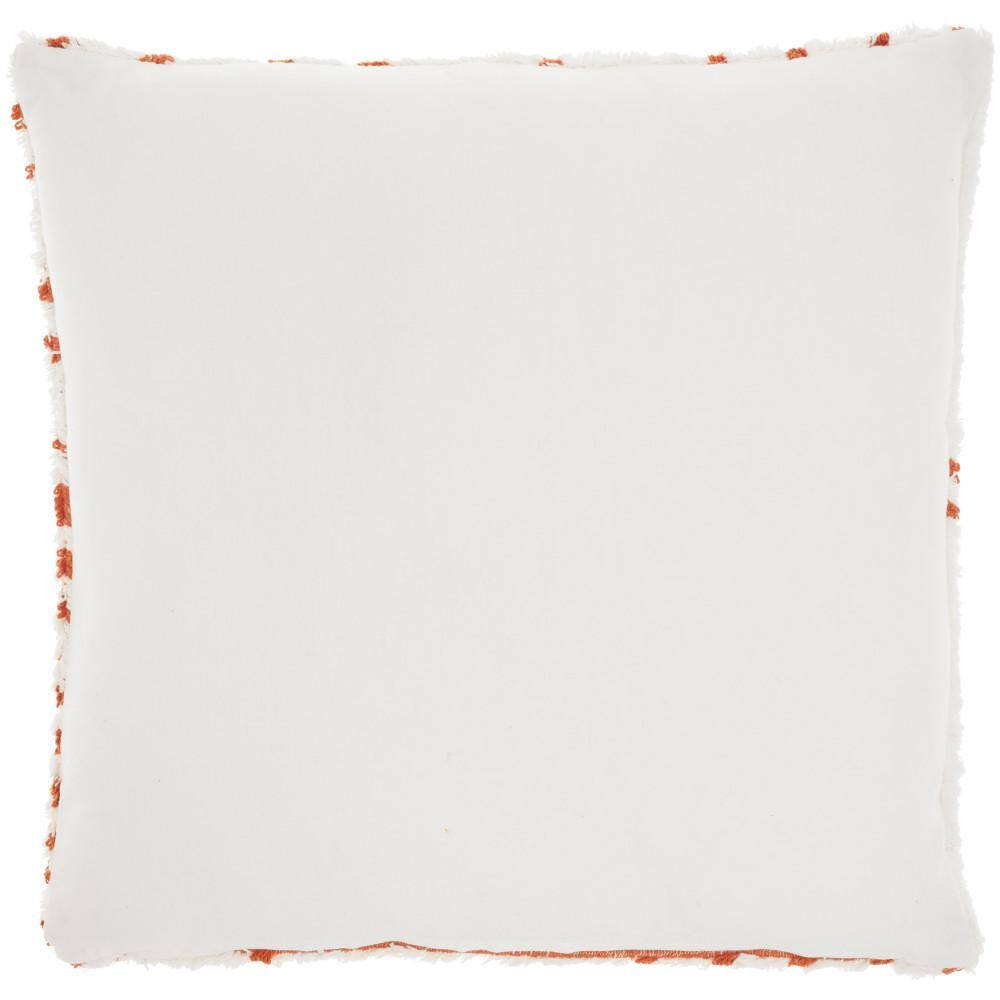 Mina Victory Lifestyles Orange Geometric 20 in. x 20 in. Throw Pillow