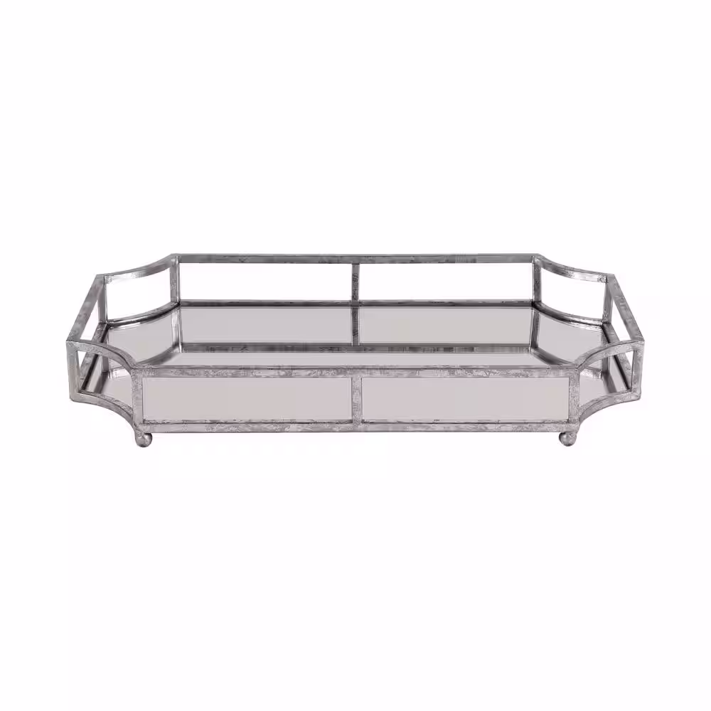 Kate and Laurel Ciel Silver Decorative Tray