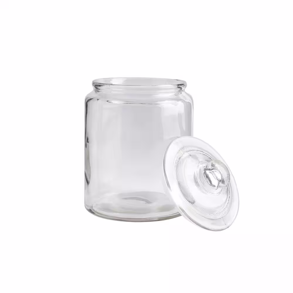 Mason Craft and More 2-Piece 5.7L Apothecary Glass Kitchen Canister Set with Lids