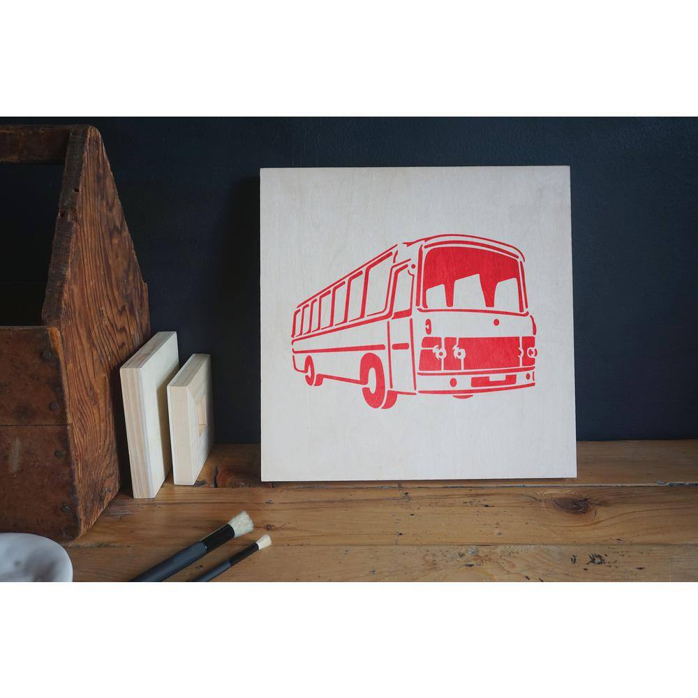 Stencil1 Retro Bus Stencil