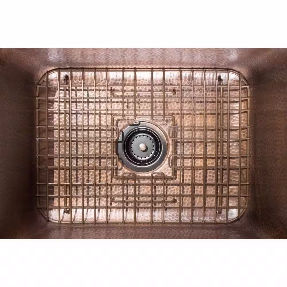 SINKOLOGY SinkSense Foster 25 in. x 17 in. Vinyl Coated Steel Kitchen Sink Bottom Grid in Antique Brown