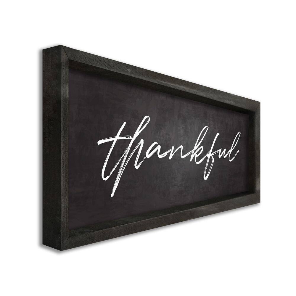 None Thankful Farmhouse Decorative Sign - 7 in. x 20 in.