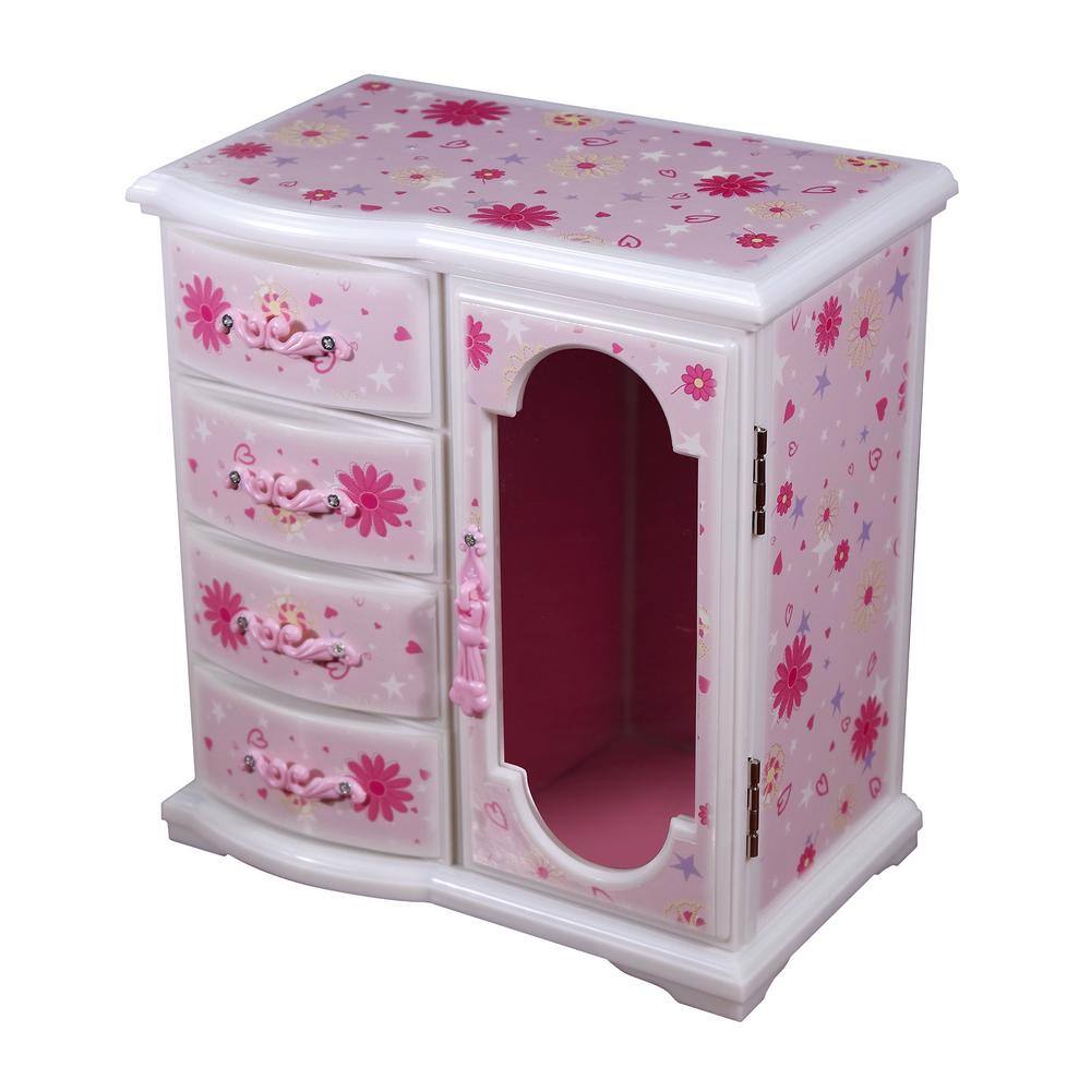 Mele & Co Hyacinth Girl's Pink Plastic Musical Ballerina Jewelry Box