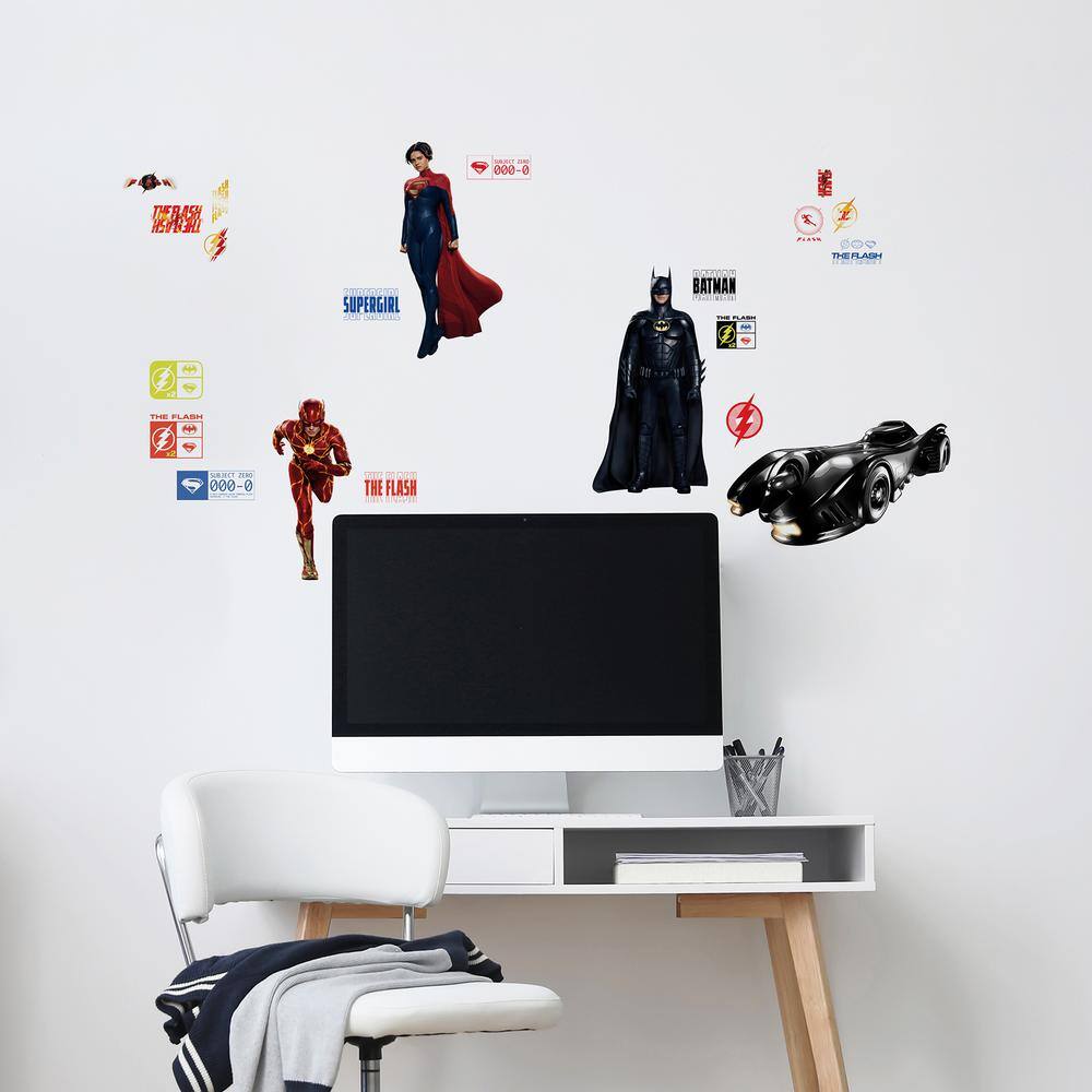RoomMates The Flash Movie Super Heroes Multi-Colored Wall Decals