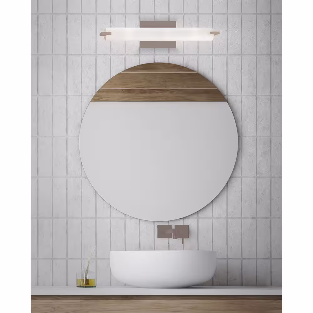 George Kovacs 3-Light Brushed Nickel Bath Light