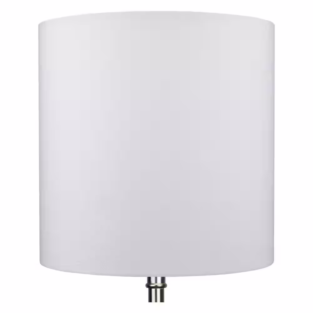 FenchelShades.com 10 in. Top Diameter x 10 in. H x 10 in. Bottom Diameter Linen White Drum Lamp Shade