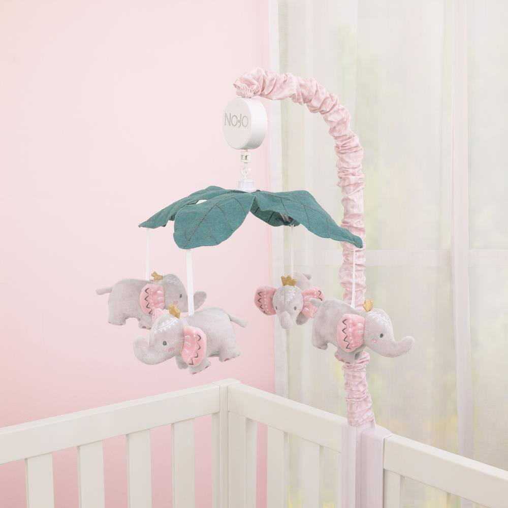 CARTER'S Tropical Princess Elephant Pink Musical Mobile