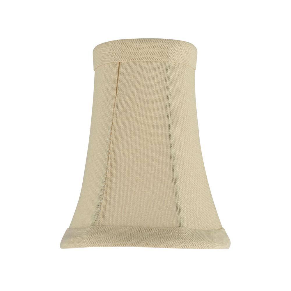 Aspen Creative Corporation 4 in. x 5 in. Butter Creme Bell Lamp Shade (9-Pack)