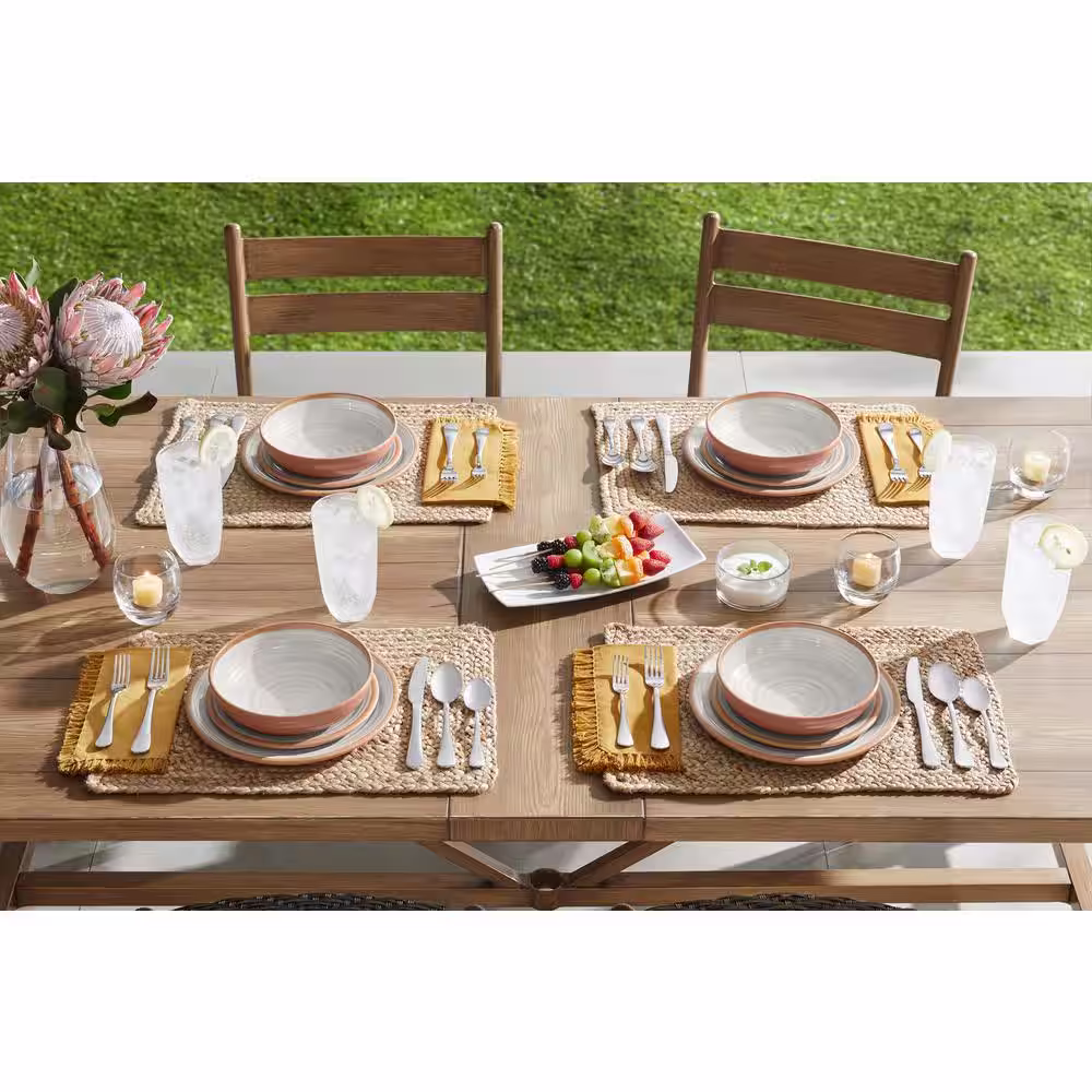 Home Decorators Collection Azria Melamine Salad Plates in Ivory (Set of 6)