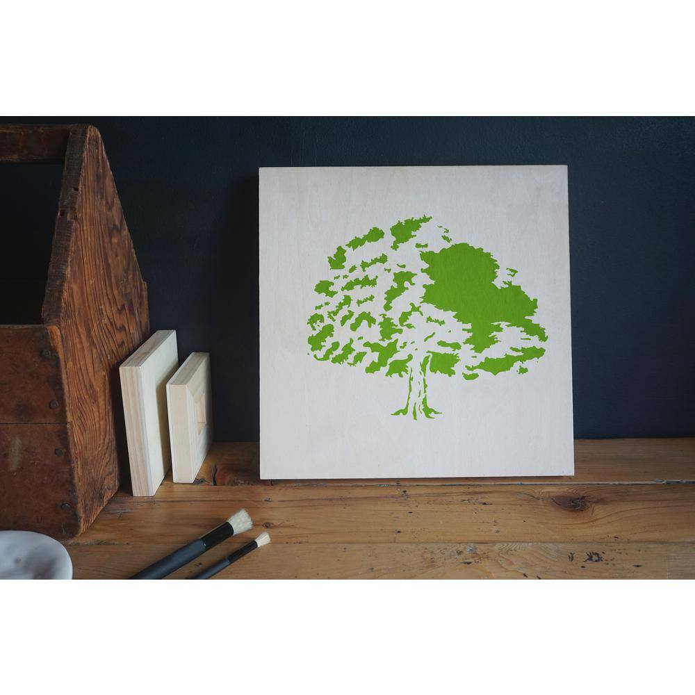 Stencil1 Tree Full Green Stencil