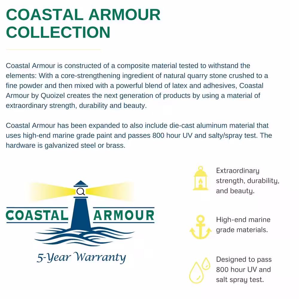 Quoizel Wakefield 1-Light White Outdoor Pendant Light