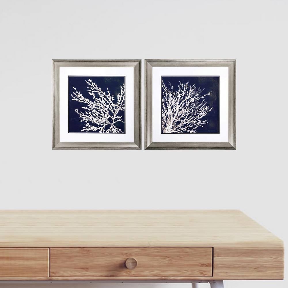 HomeRoots Victoria 28 in. x 28 in. Silver Gallery Frame (Set of 2)