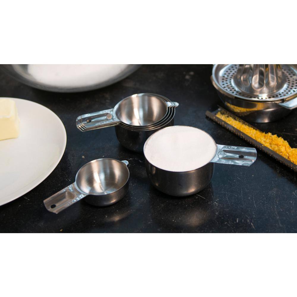 RSVP International Endurance 6-Piece Stainless Steel Measuring Cup Set