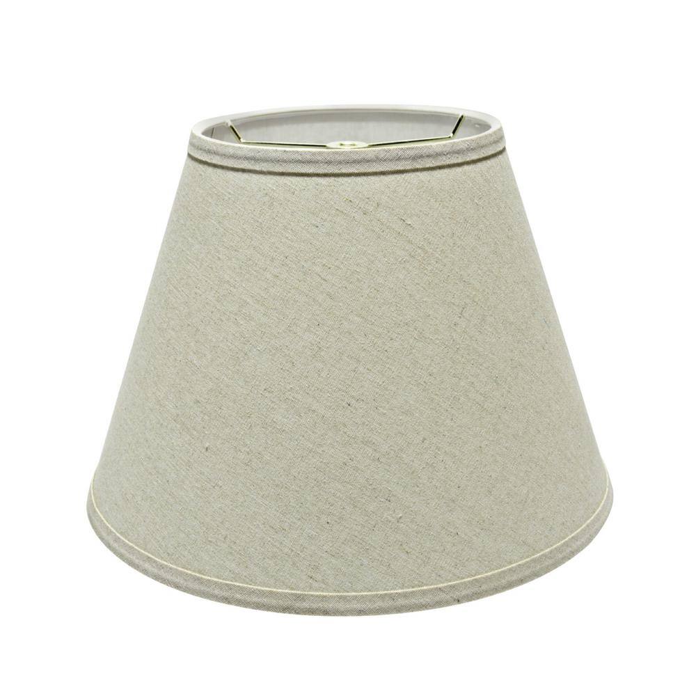 Aspen Creative Corporation 13 in. x 9.5 in. Grey Hardback Empire Lamp Shade