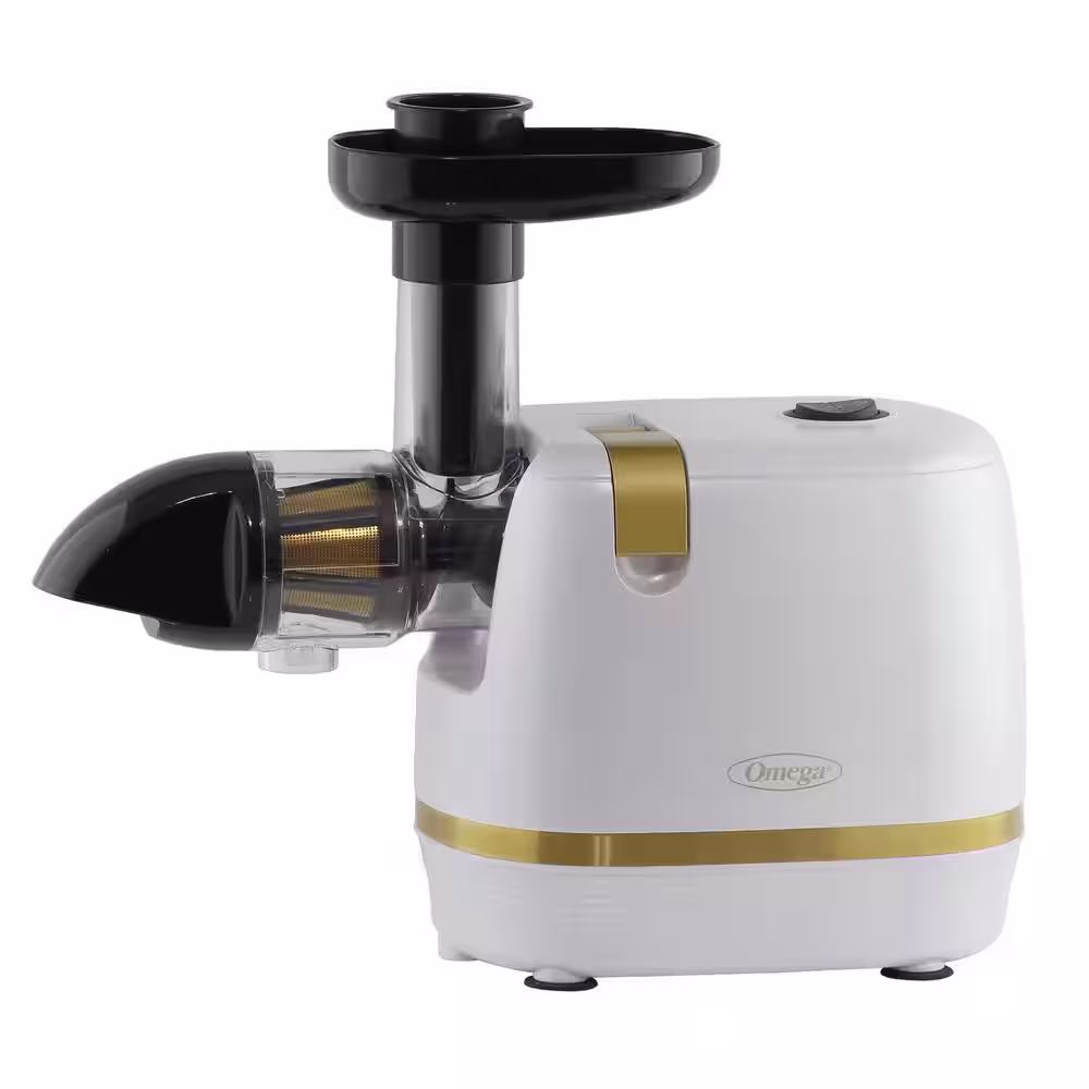 Omega Cold Press 365 Compact Masticating Horizontal Juicer, in White