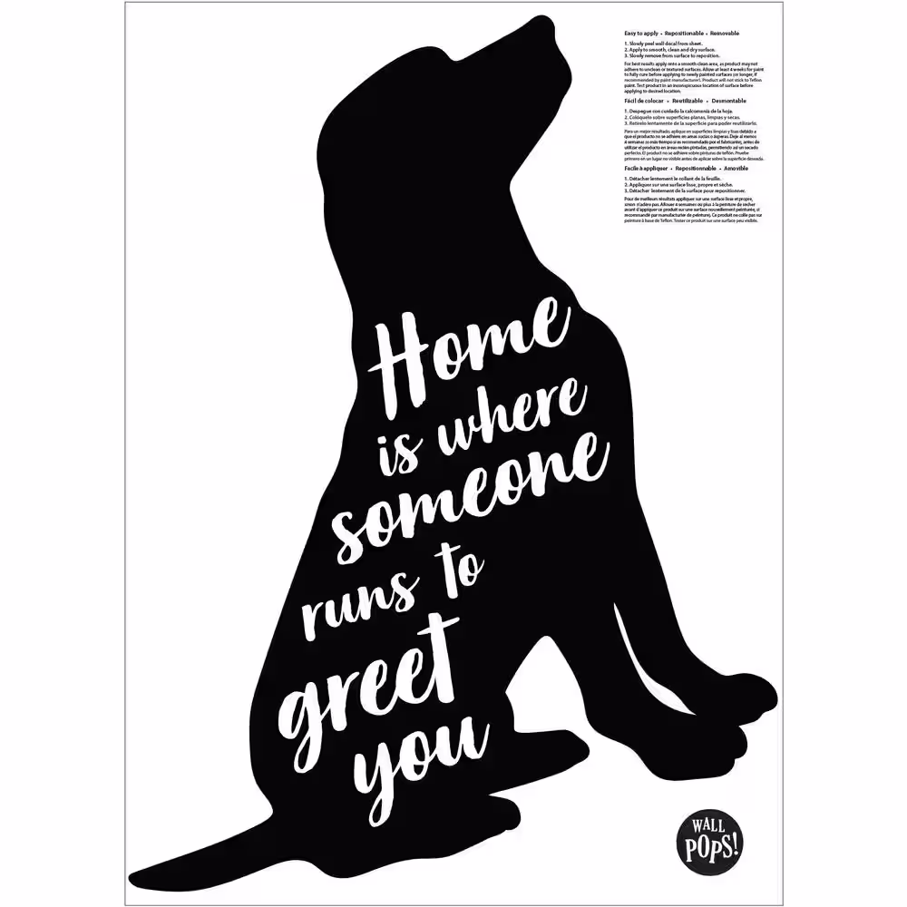 WallPops Black Home is Where Someone Wall Decal
