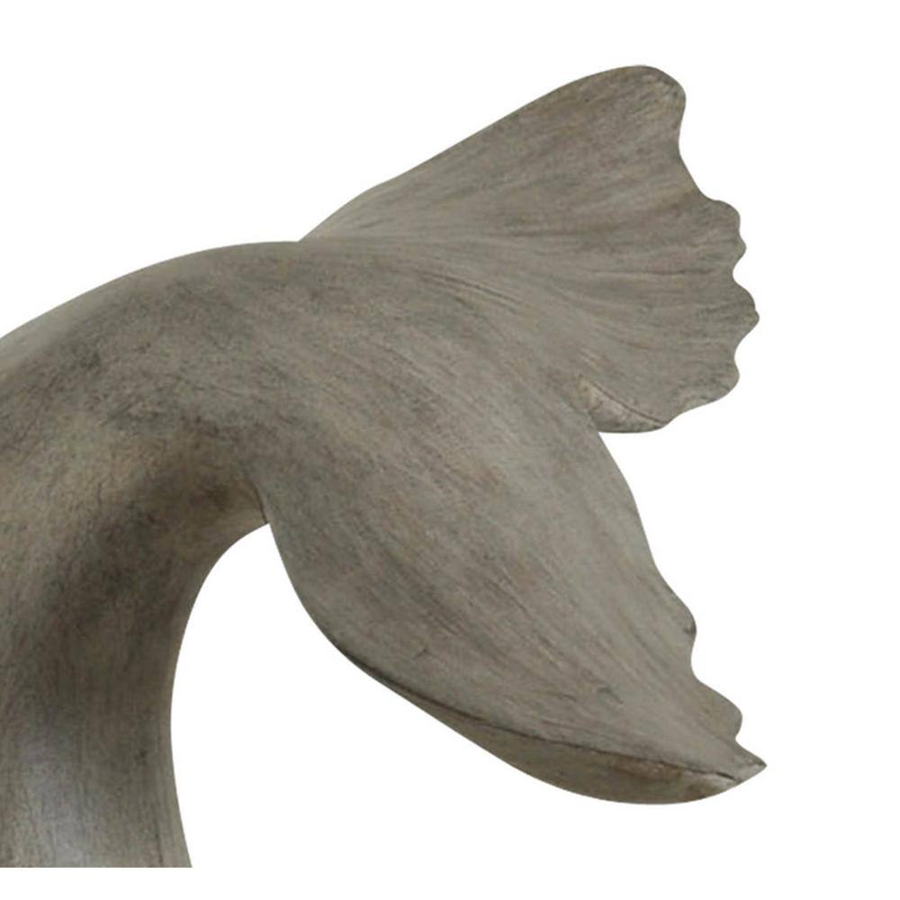 StyleCraft Melville Finish Gray Whale Tail Book Ends (Set of 2)