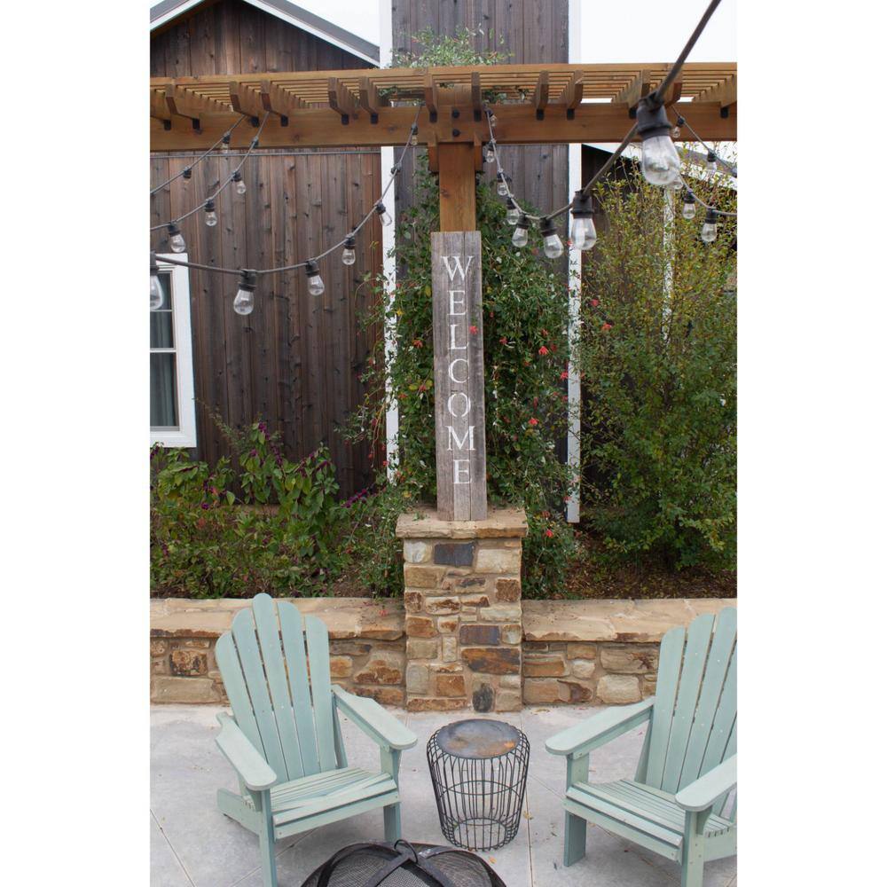HomeRoots Victoria Welcome Wood Decorative Sign