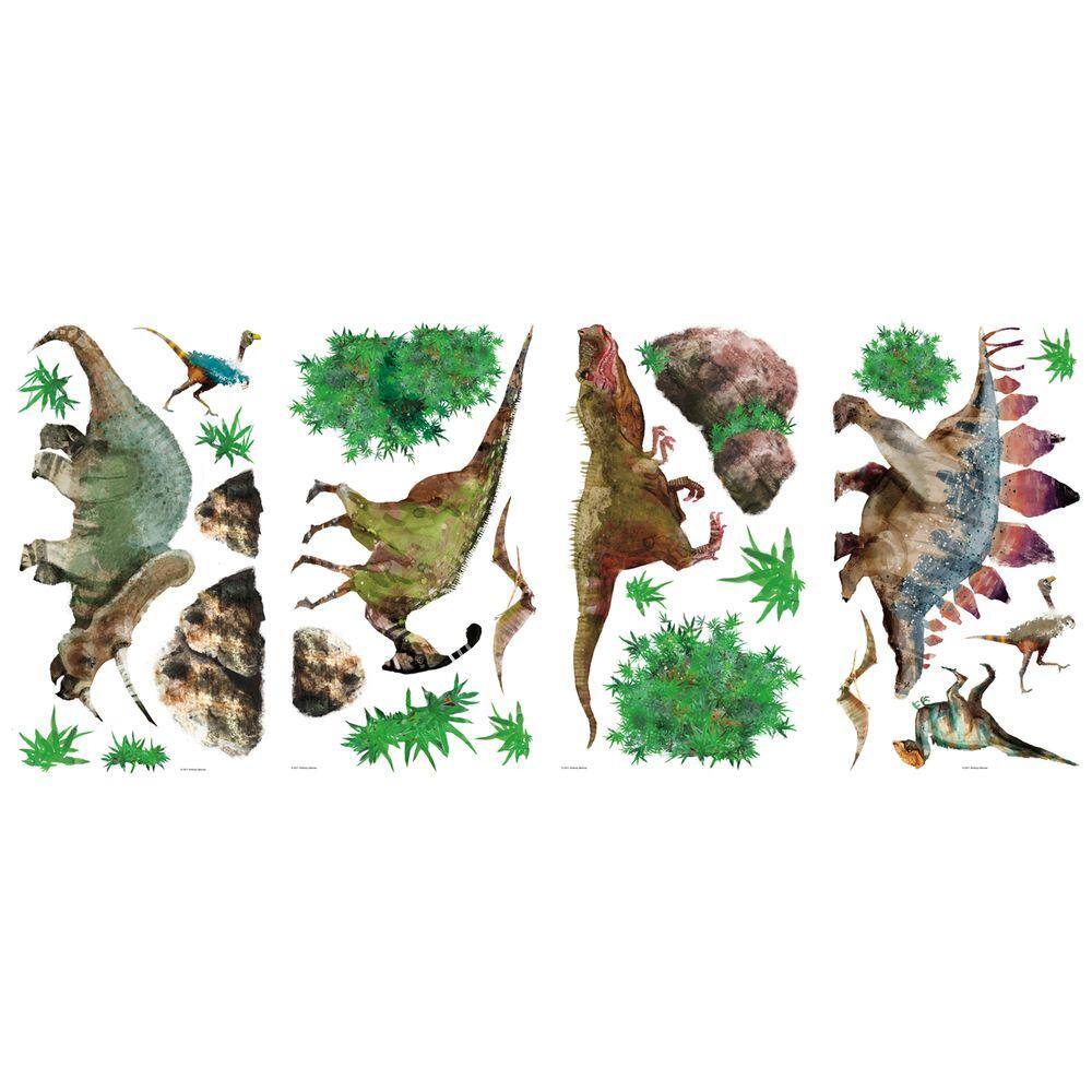 RoomMates 28.75 in. x 54 in. Dinosaur Peel and Stick Wall Decal