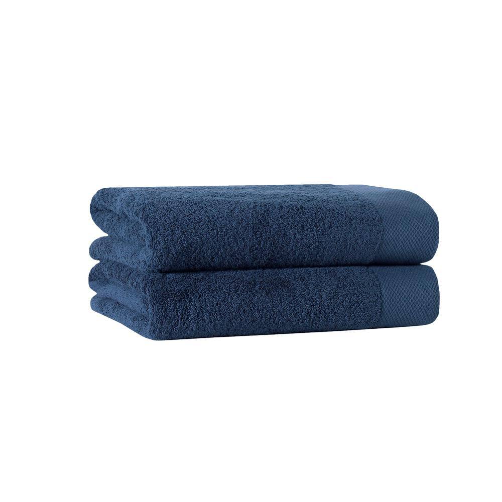 Enchante Home Signature 8 pcs Denim Turkish Cotton Wash Towels