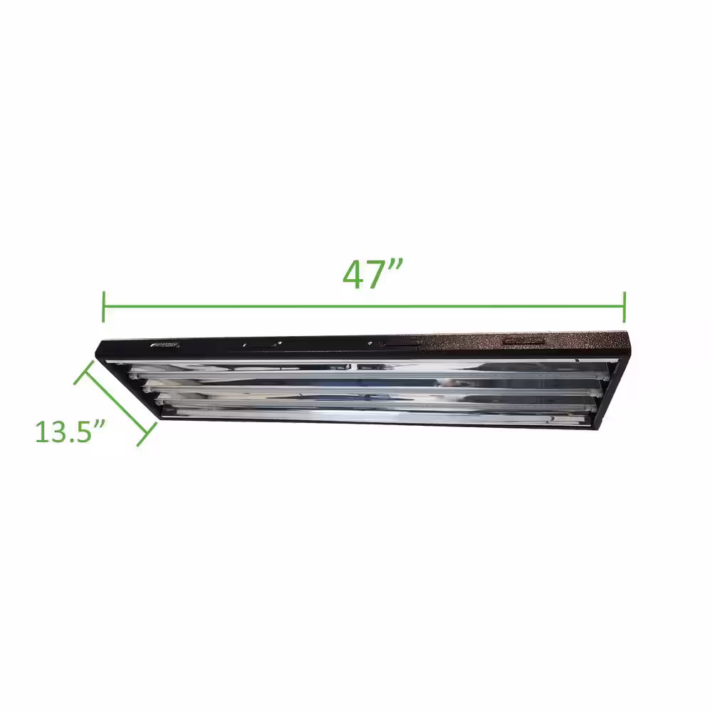 ViaVolt 4 ft. 4-Bulb T5 High Output Copper Fluorescent Grow Light Fixture