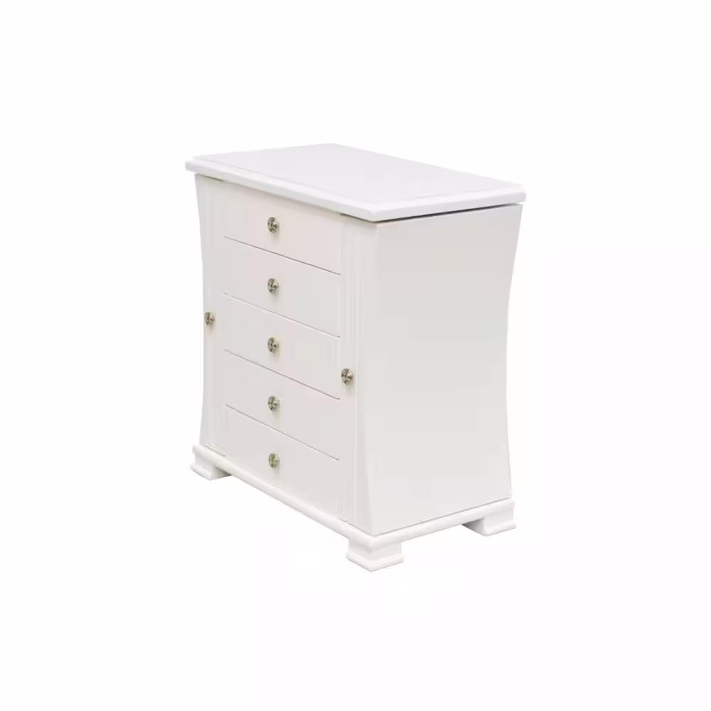 None Contemporary White Jewelry Box