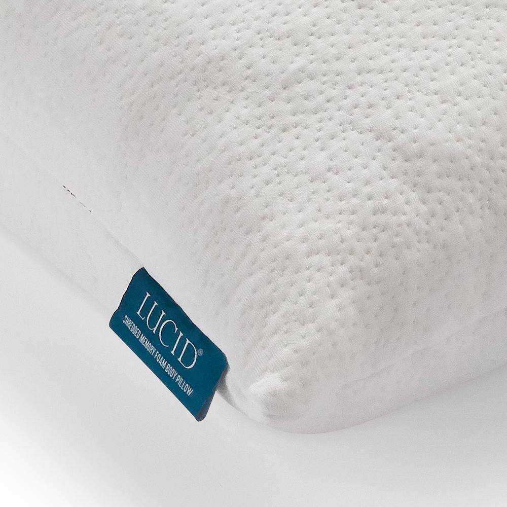 Lucid Comfort Collection Shredded Memory Foam Body Pillow