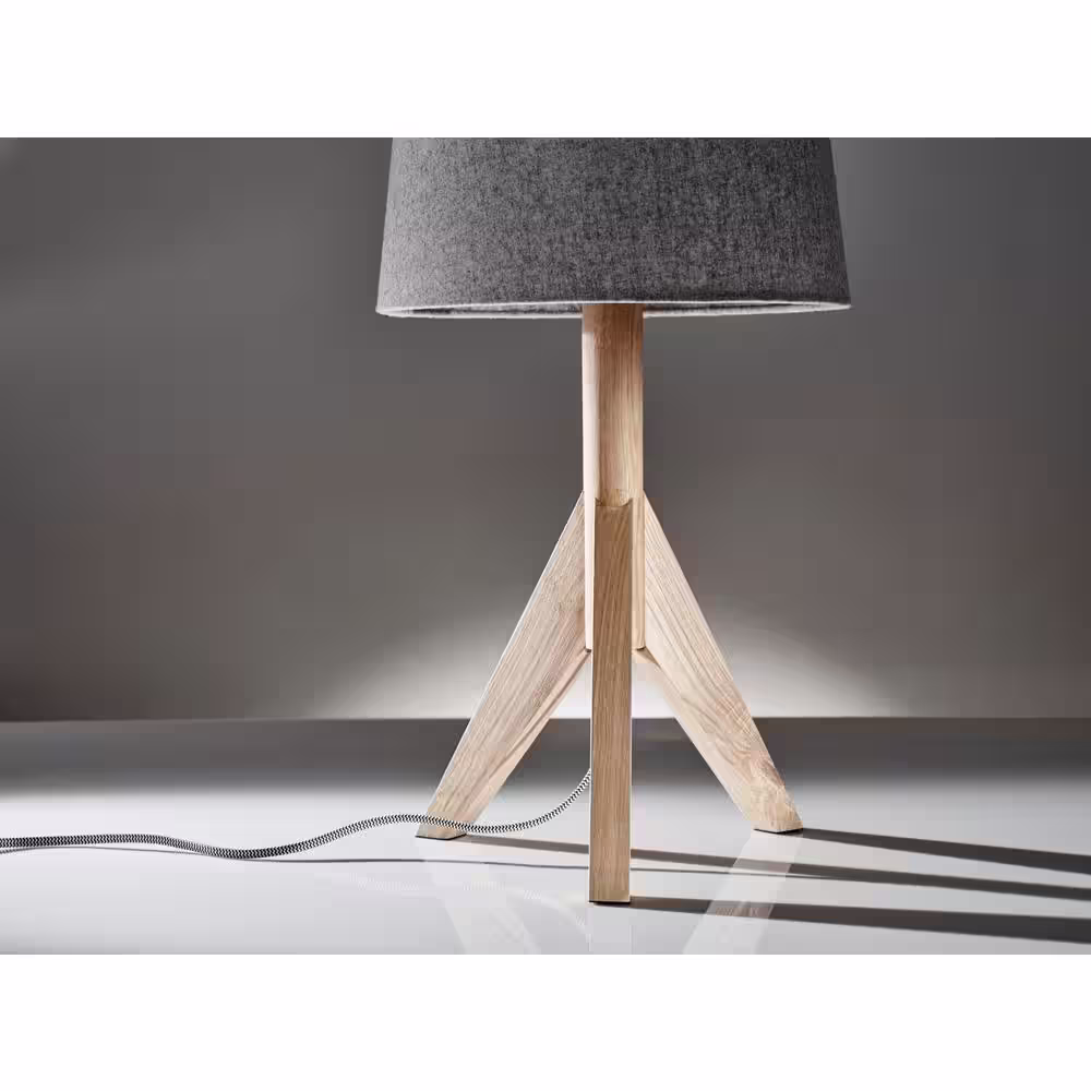Adesso 24.5 in. Beige Eden Table Lamp