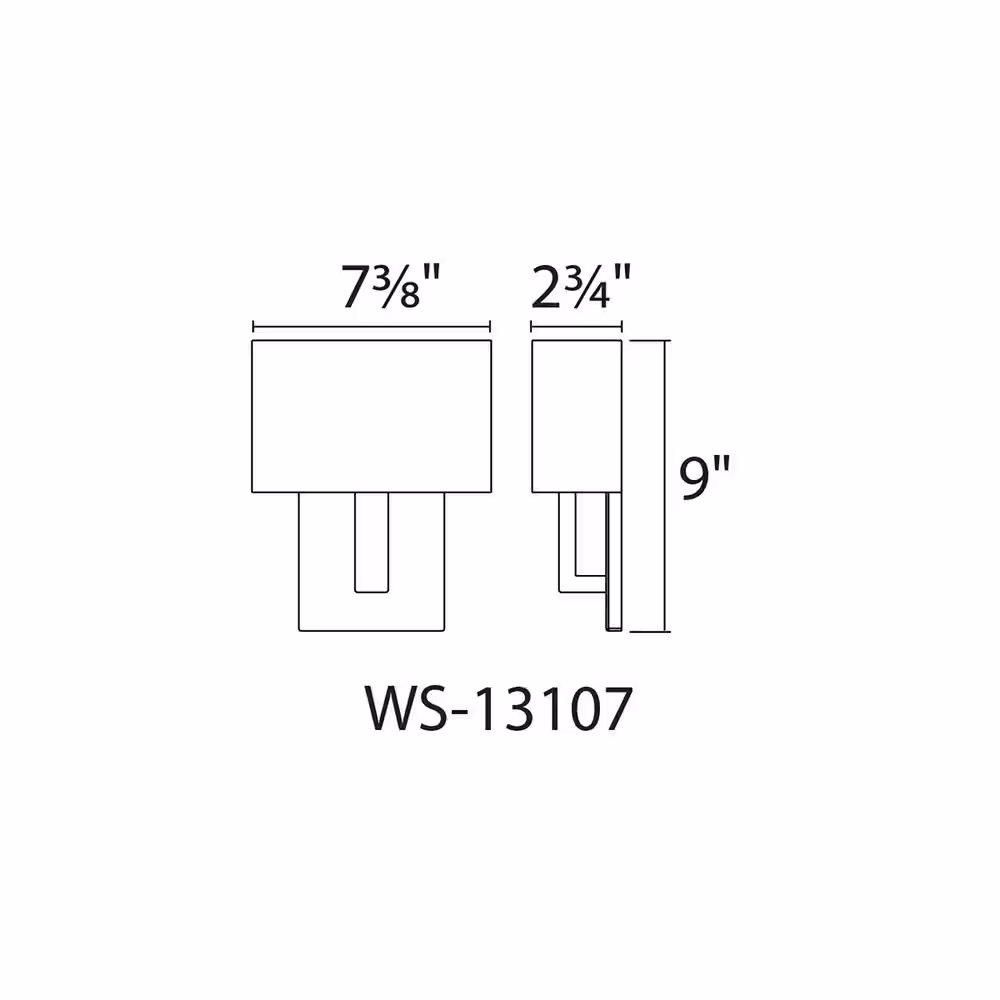 WAC Lighting Manhattan 7 in. Brushed Bronze LED Vanity Light Bar and Wall Sconce, 2700K