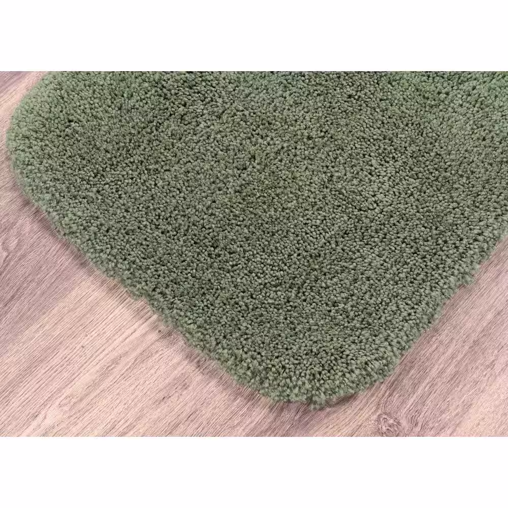 Garland Rug Deep Fern Green Serendipity Shaggy Nylon 5-Piece Bath Rug Set