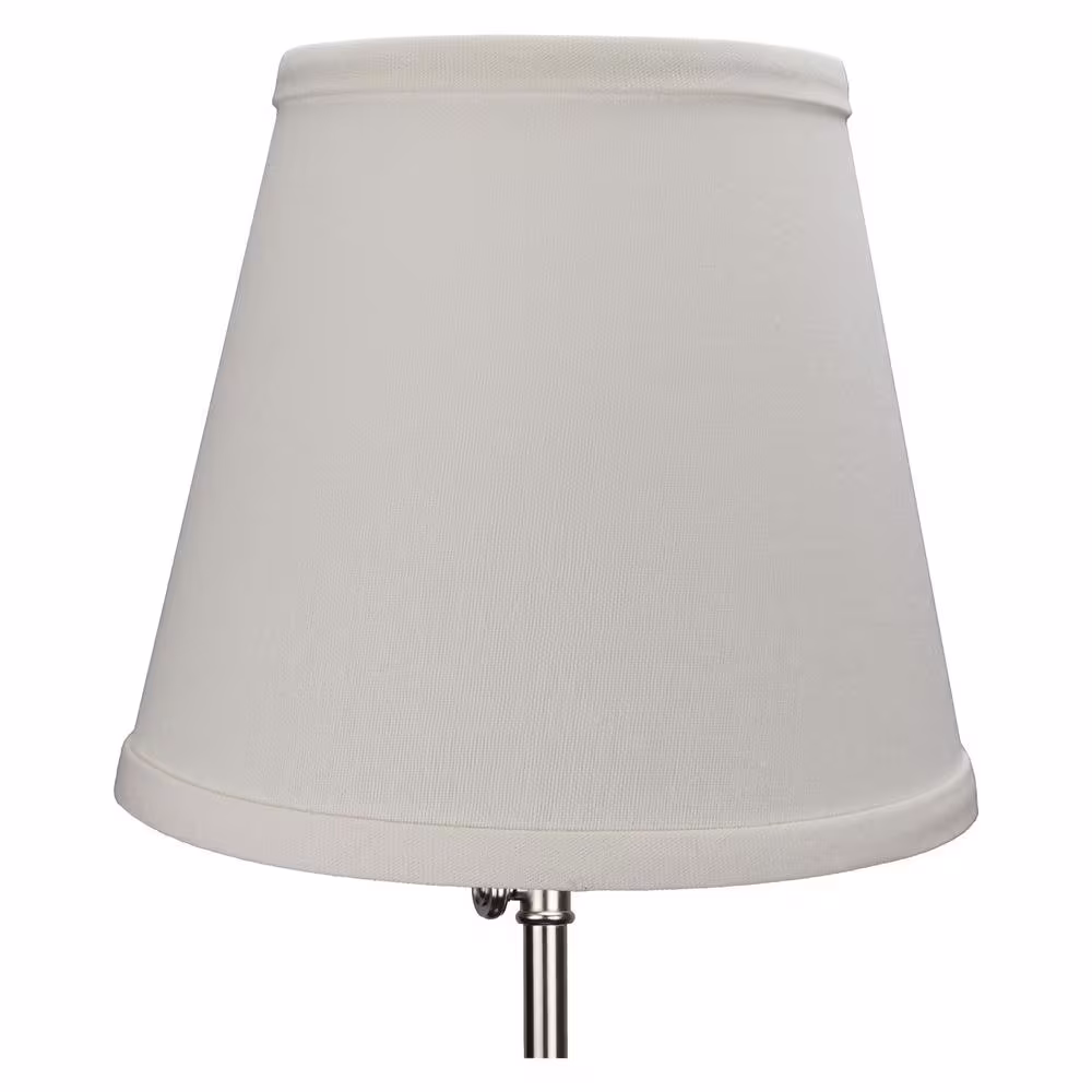 FenchelShades.com Fenchel Shades 5 in. Top Diameter x 8 in. Bottom Diameter x 7 in. Slant Empire Lamp Shade - Linen Cream