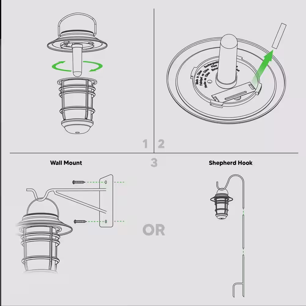 CLASSY CAPS SHW553 Black Outdoor Integrated LED 2700K Landscape Path Light (2-Pack)