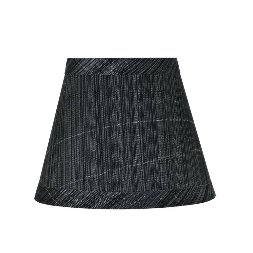 Aspen Creative Corporation 5 in. x 4 in. Grey/Black Hardback Empire Lamp Shade (2-Pack)