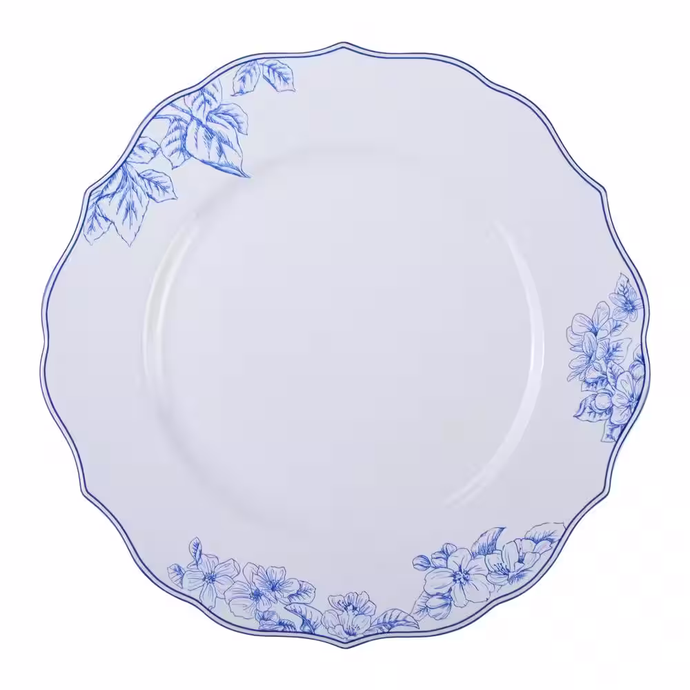 222 Fifth Hudson Valley 12-Piece Traditional Porcelain Green and White Dinnerware Set (Service for 4)