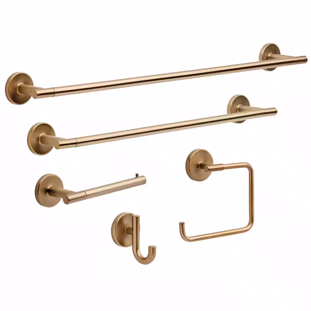 Delta Trinsic 12 in. Towel Bar in Champagne Bronze