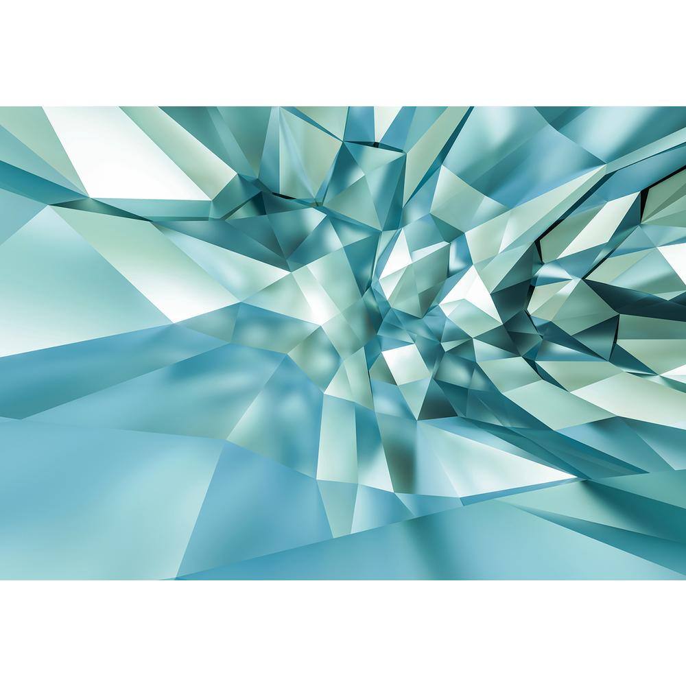 Komar Abstract 3D Crystal Cave Wall Mural