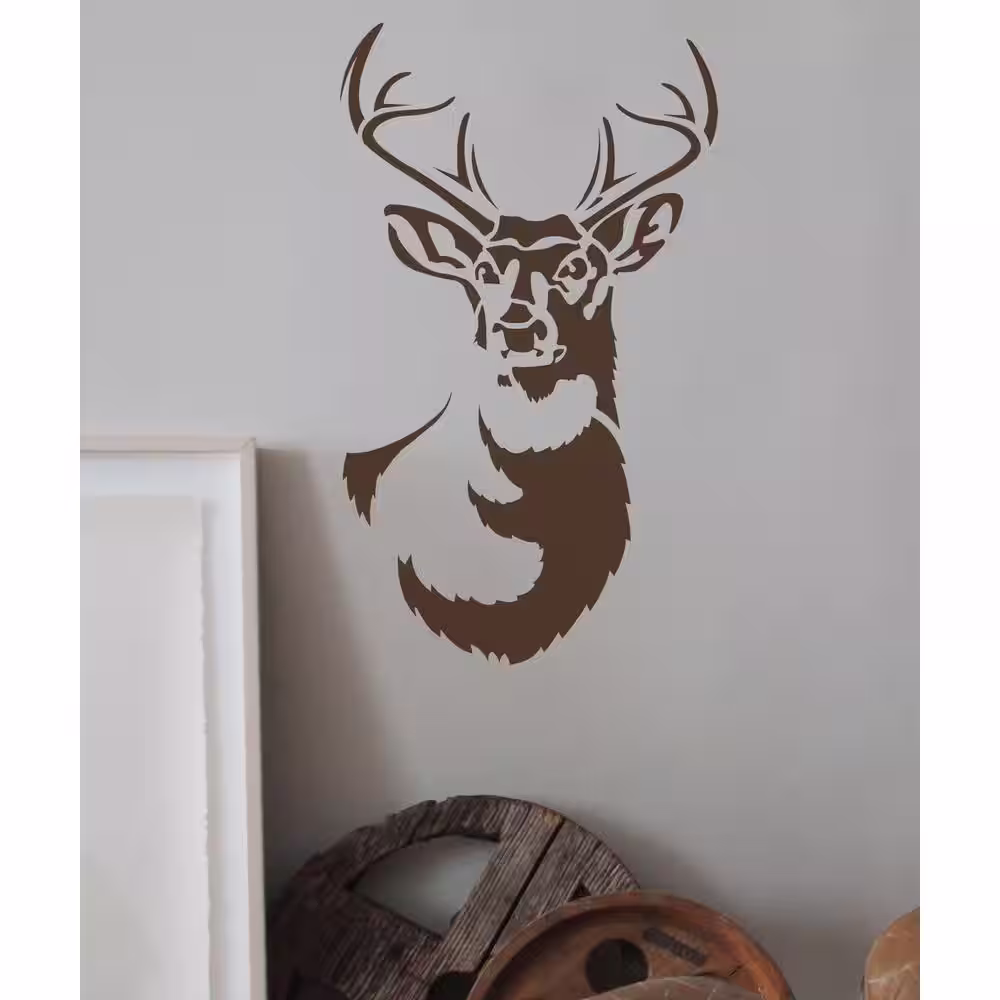Stencil1 Large Antlered Deer Stencil