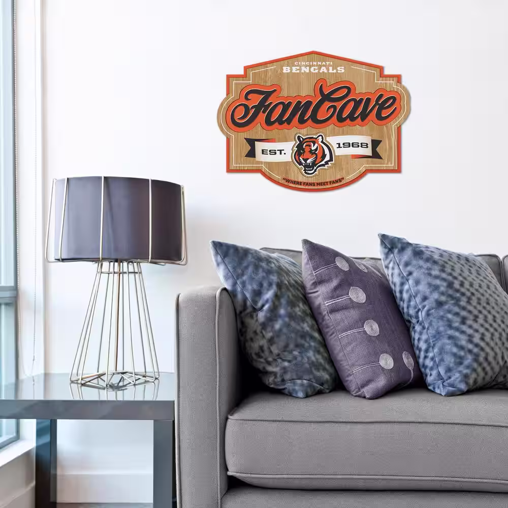 YouTheFan NFL Cincinnati Bengals Fan Cave Decorative Sign