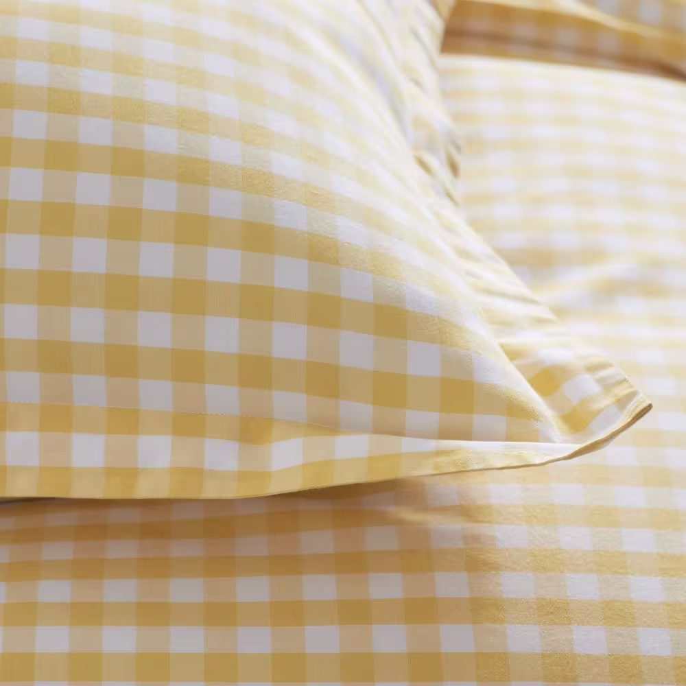 The Company Store Company Organic Cotton Grayson Gingham Yarn-Dyed Cotton Percale Pillowcase (Set of 2)
