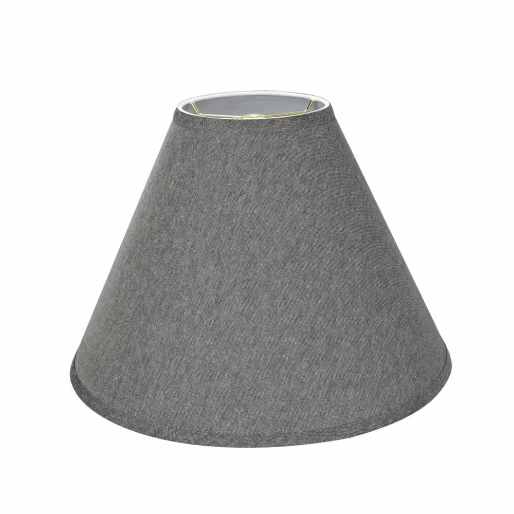Aspen Creative Corporation 16 in. x 12 in. Grey Hardback Empire Lamp Shade
